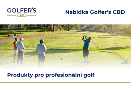 Ukázka newsletteru s nabídkou golfového vybavení
