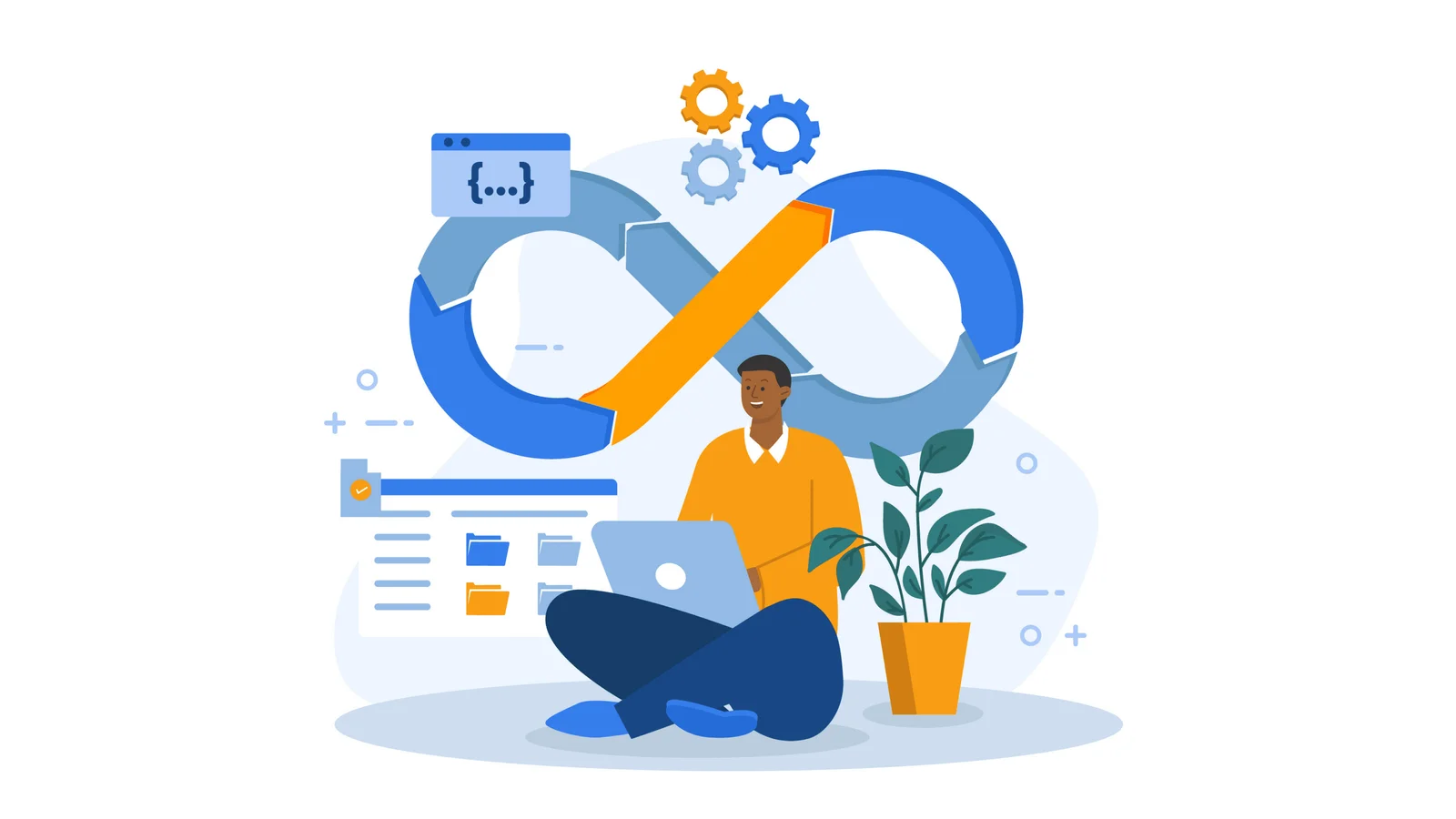 Ilustrace synchronizace dat a automatizace pomocí API