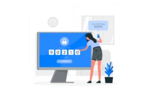 Ilustrace dvoufázového ověření pomocí kódu z telefonu