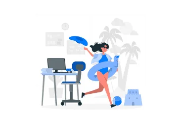Ilustrace zjednodušení práce a úspory času u počítače