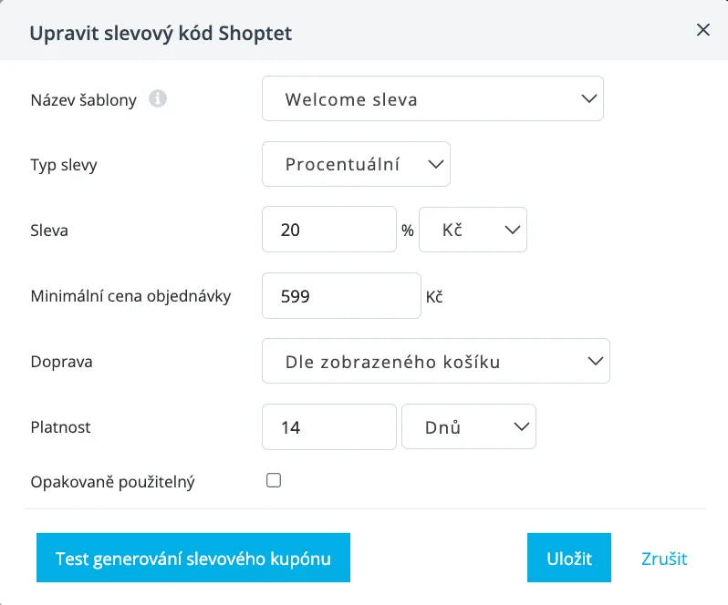 Novinka: Slevové kupóny ze Shoptetu přímo v e-mailu – obrázek k článku
