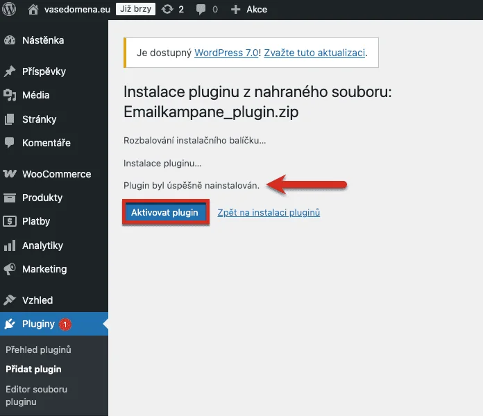 Integrace Emailkampane.cz pro WooCommerce – obrázek k článku