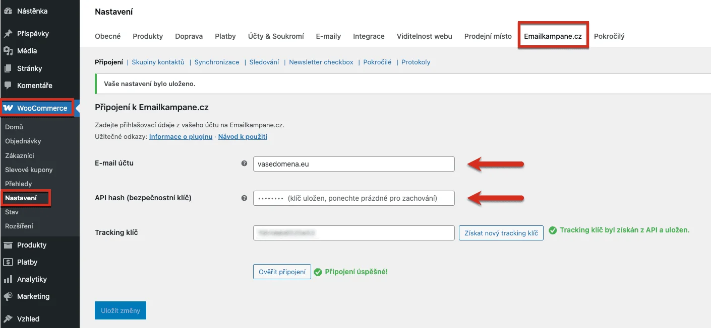 Integrace Emailkampane.cz pro WooCommerce – obrázek k článku